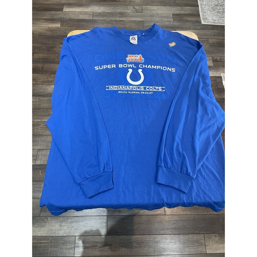 Colts Super Bowl Champions Long Sleeve Medium T Shirt, South Florida, 2007
